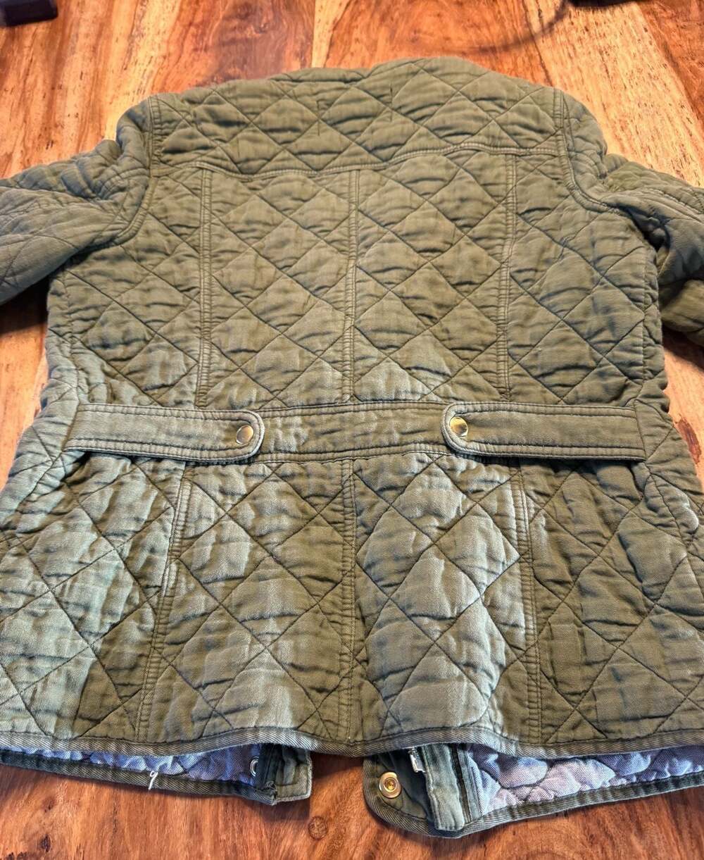 J.Crew Quilted Field Jacket in Olive Green, Size S - Picture 5 of 5
